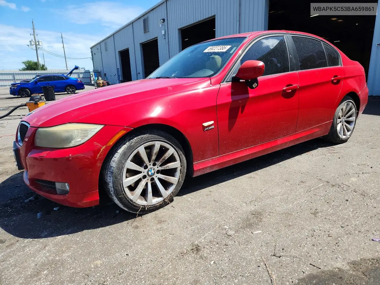 BMW 3ER 2011, VIN WBAPK5C53BA659861
