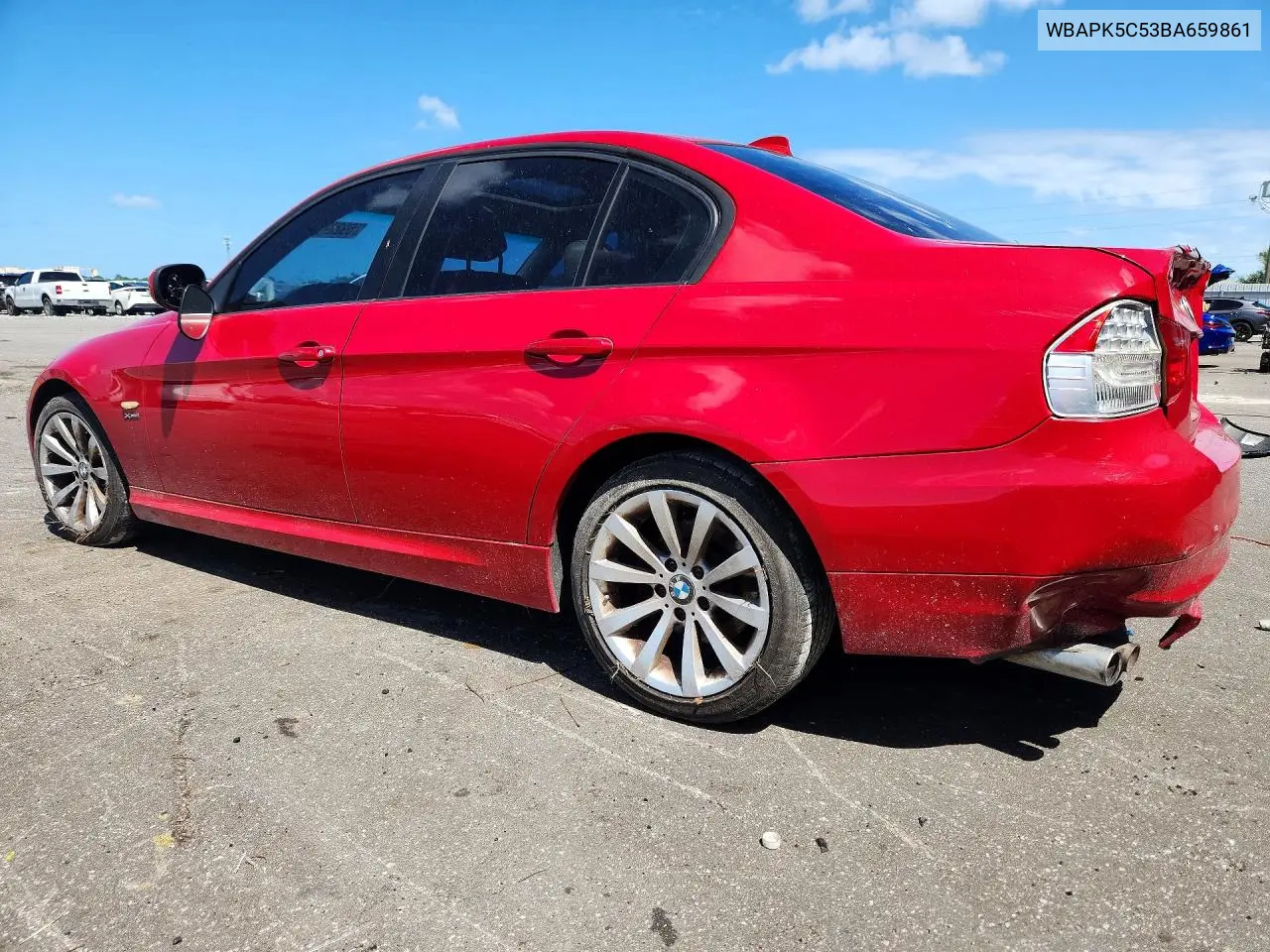 2011 BMW 3ER VIN WBAPK5C53BA659861 — фото 2
