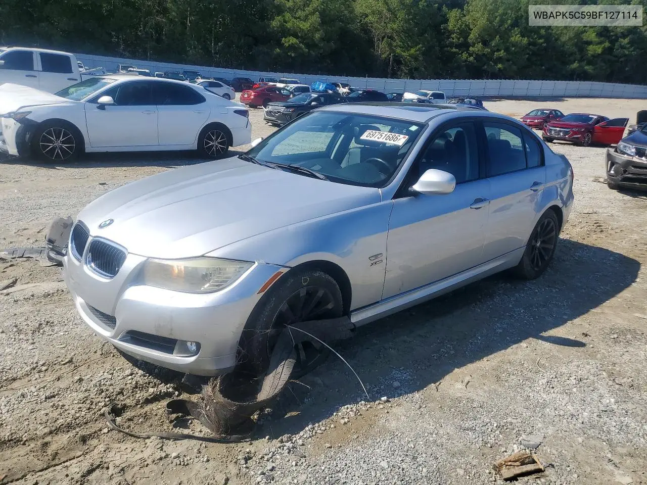 BMW 3ER 2011, VIN WBAPK5C59BF127114