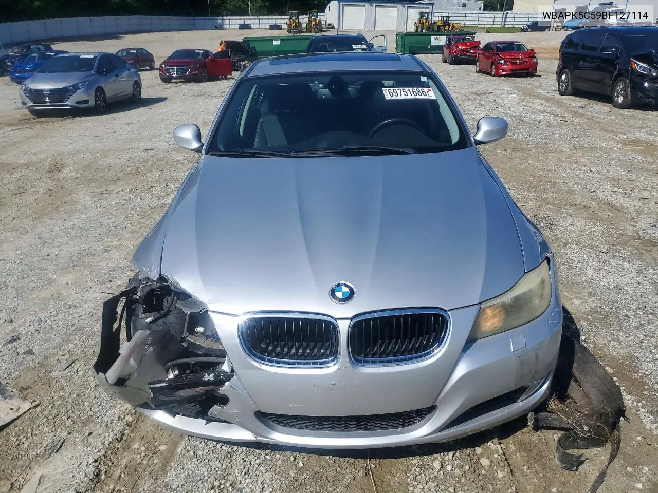 2011 BMW 3ER VIN WBAPK5C59BF127114 — фото 5