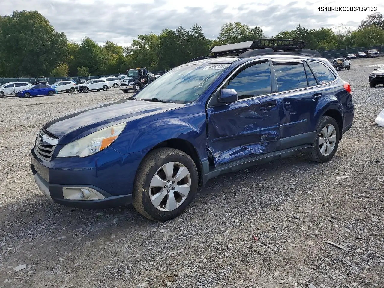 SUBARU OUTBACK 2011, VIN 4S4BRBKC0B3439133
