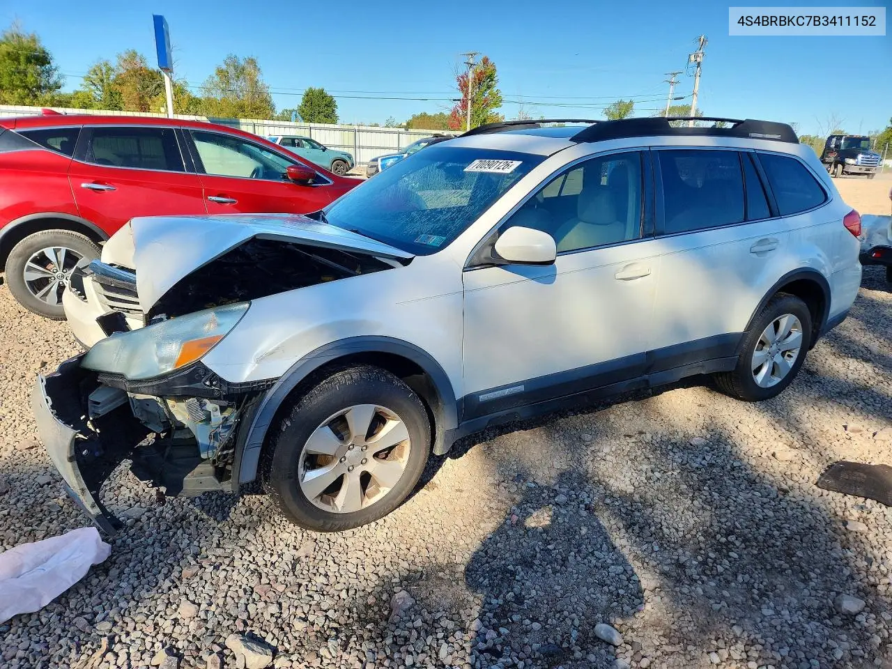 SUBARU OUTBACK 2011, VIN 4S4BRBKC7B3411152