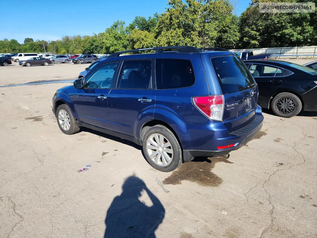 2011 SUBARU FORESTER VIN JF2SHBEC0BH767661 — фото 2
