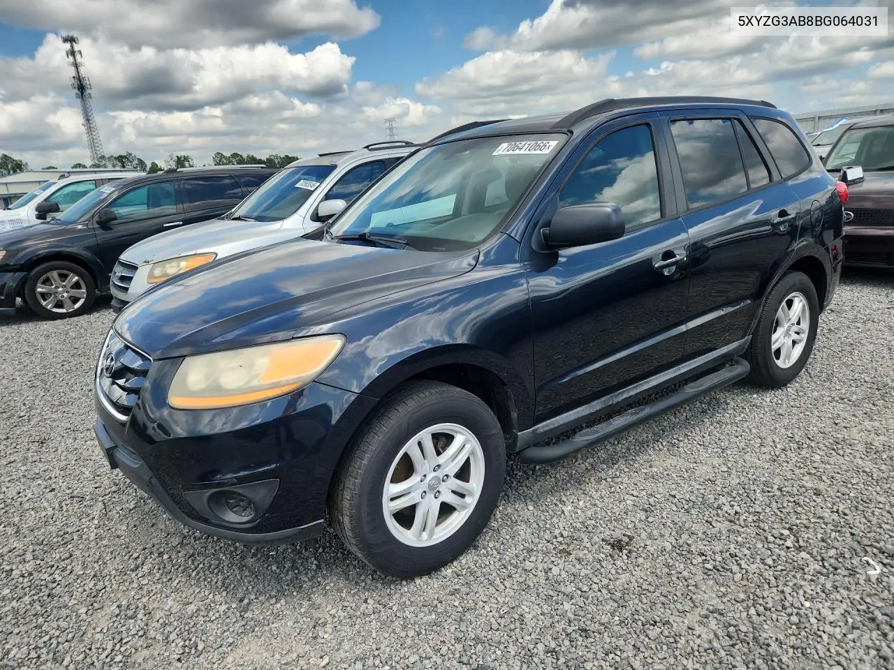 HYUNDAI SANTA FE 2011, VIN 5XYZG3AB8BG064031