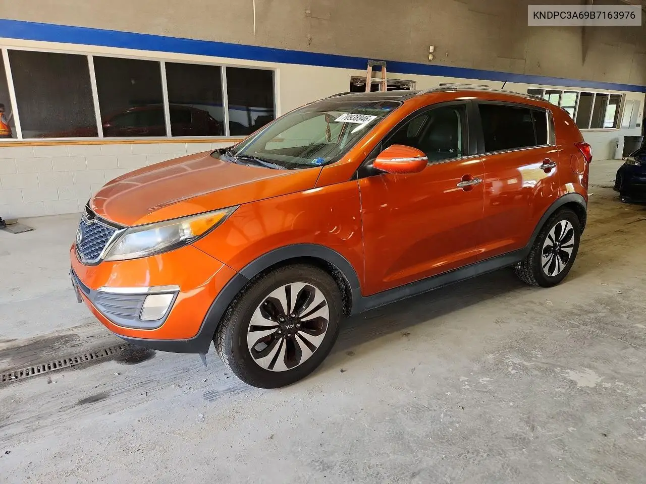 KIA SPORTAGE 2011, VIN KNDPC3A69B7163976