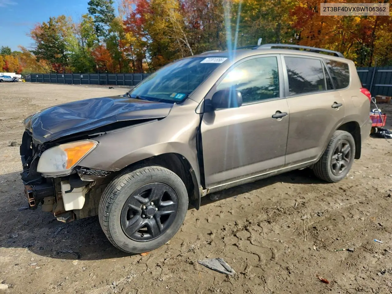 TOYOTA RAV 4 2011, VIN 2T3BF4DVXBW106362