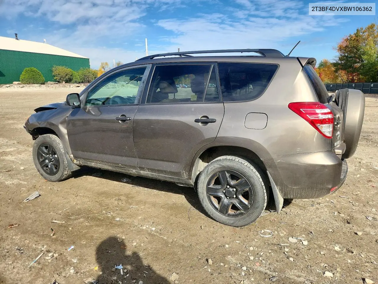 2011 TOYOTA RAV 4 VIN 2T3BF4DVXBW106362 — фото 2