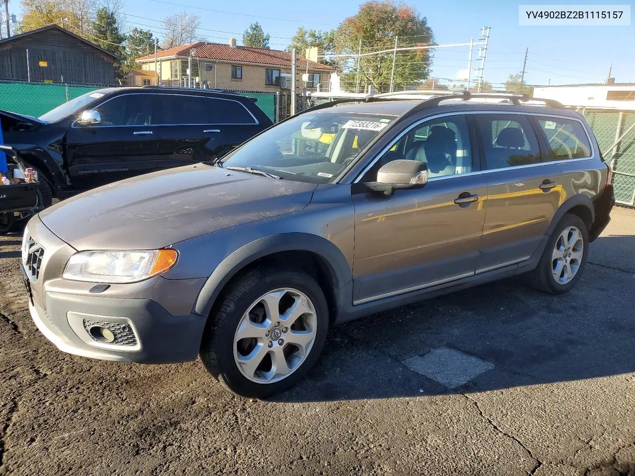 VOLVO XC70 2011, VIN YV4902BZ2B1115157
