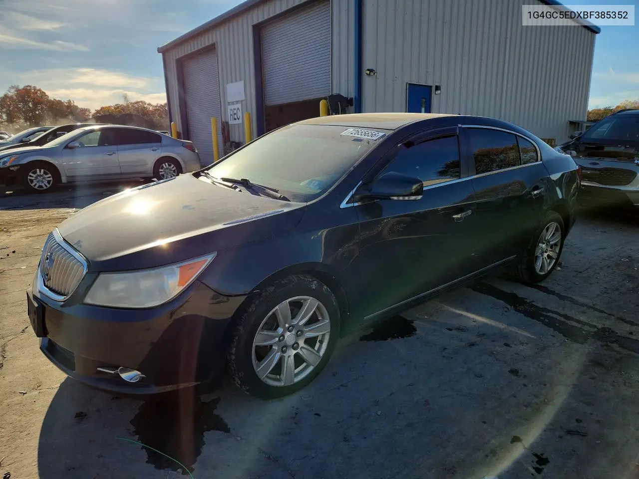 BUICK LACROSSE 2011, VIN 1G4GC5EDXBF385352