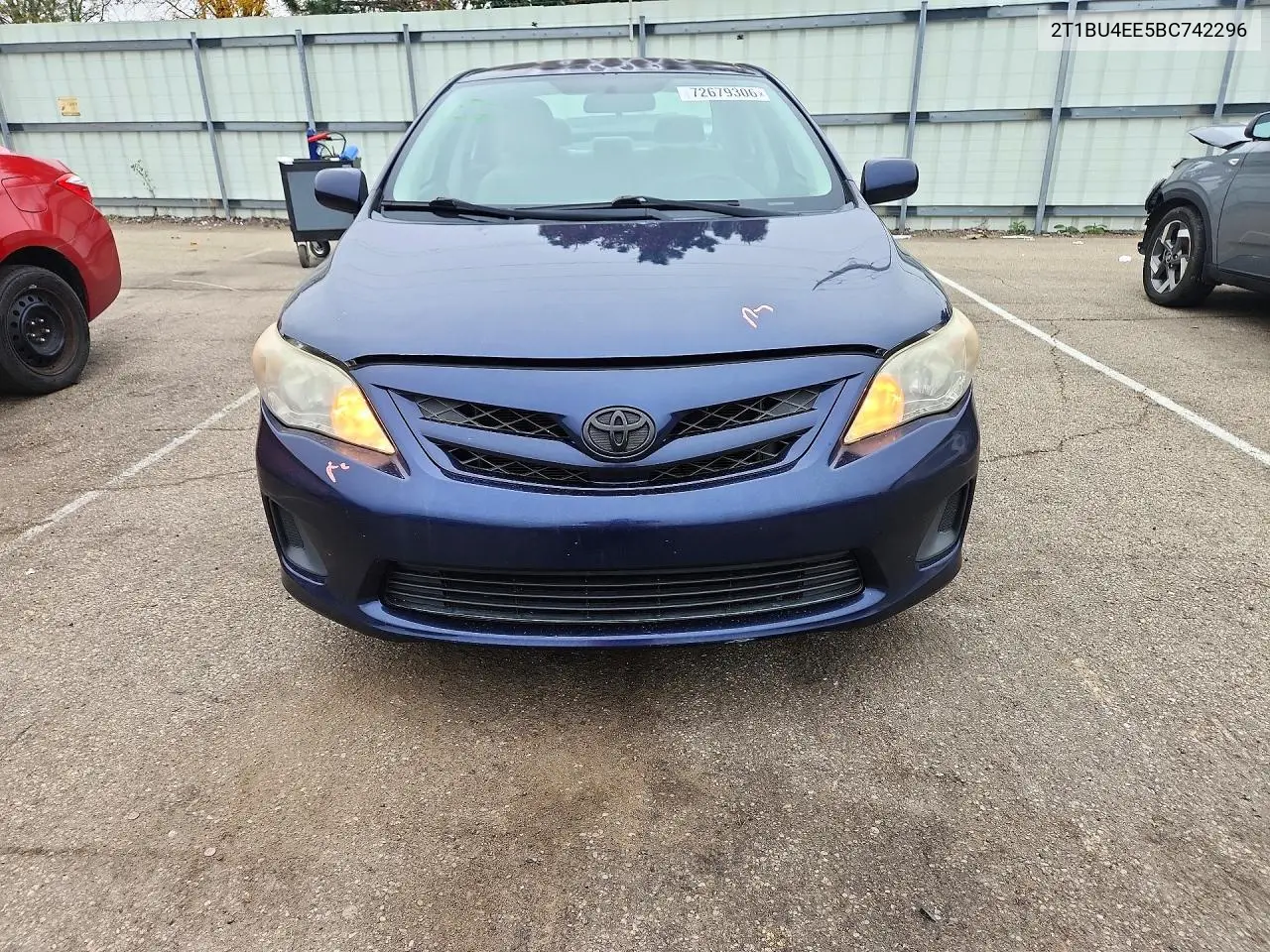 2011 TOYOTA COROLLA VIN 2T1BU4EE5BC742296 — фото 5