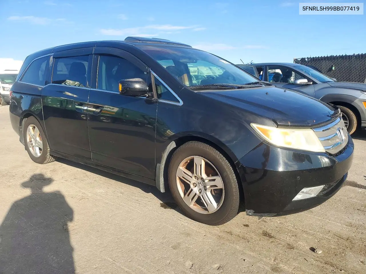 2011 HONDA ODYSSEY VIN 5FNRL5H99BB077419 — фото 4
