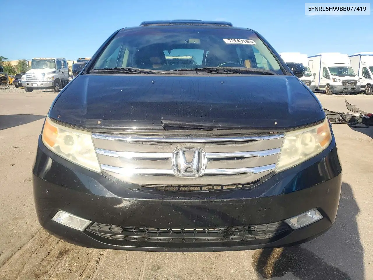 2011 HONDA ODYSSEY VIN 5FNRL5H99BB077419 — фото 5