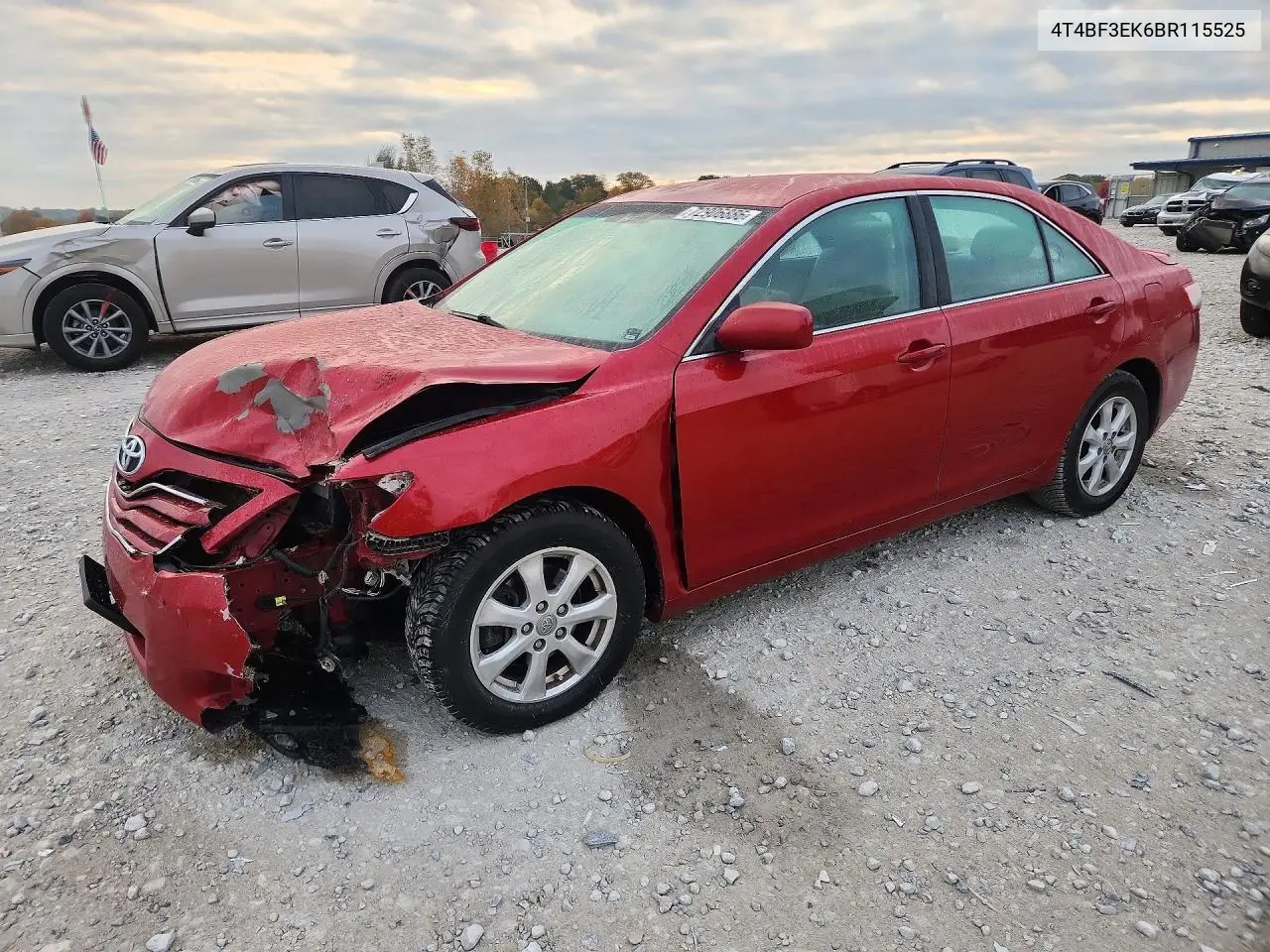 TOYOTA CAMRY 2011, VIN 4T4BF3EK6BR115525
