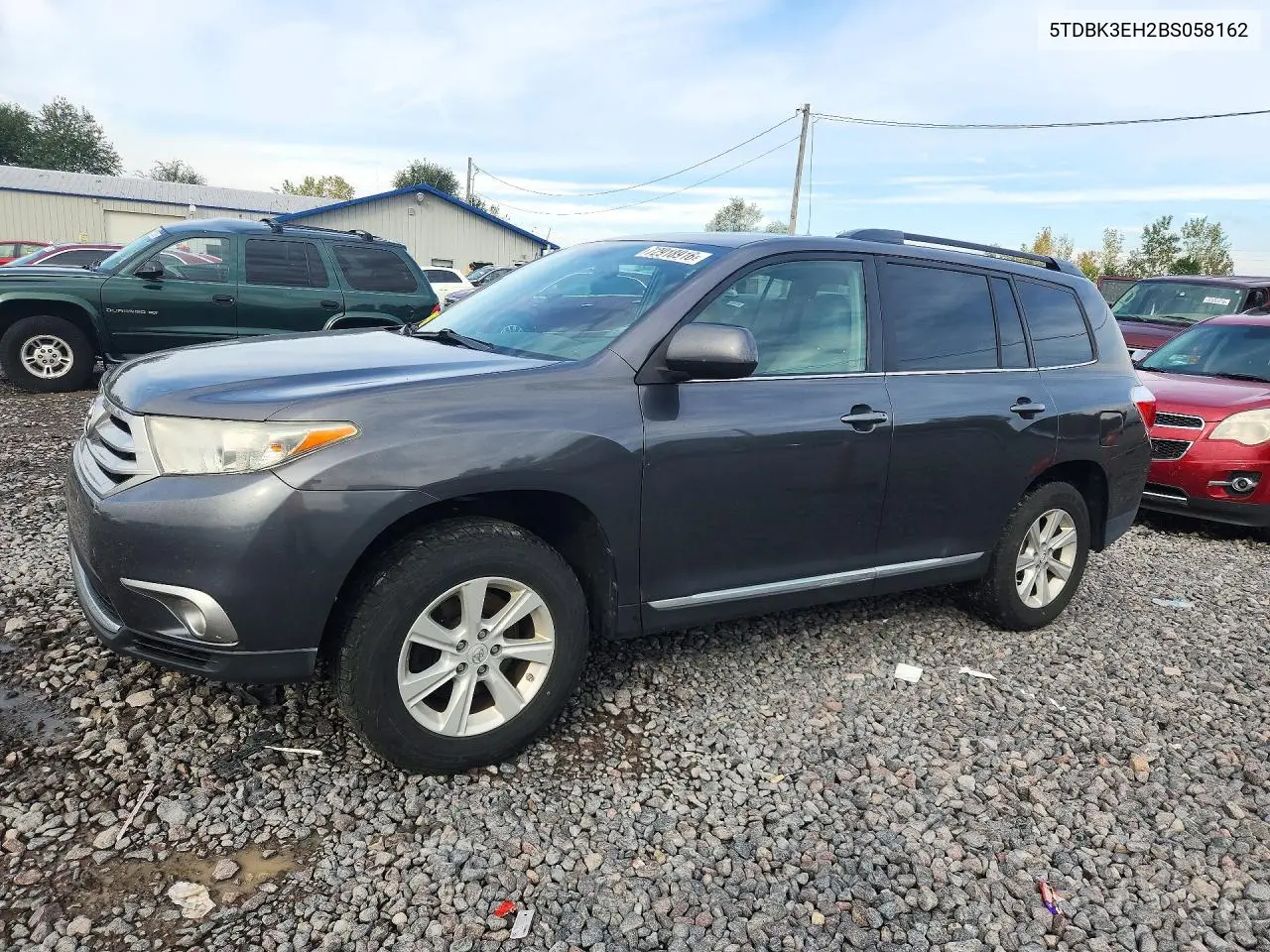 TOYOTA HIGHLANDER 2011, VIN 5TDBK3EH2BS058162