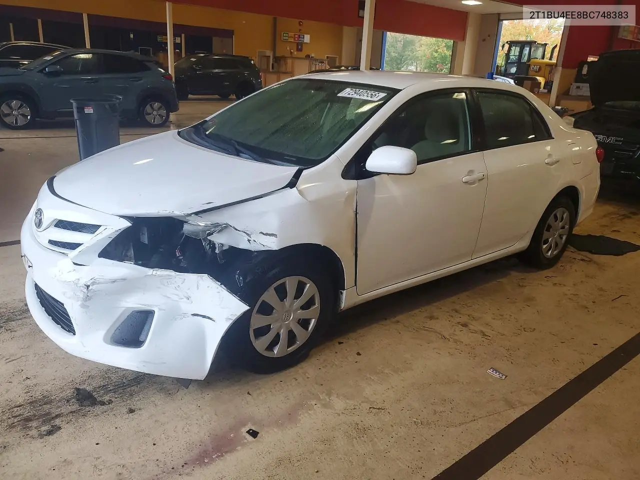 TOYOTA COROLLA 2011, VIN 2T1BU4EE8BC748383