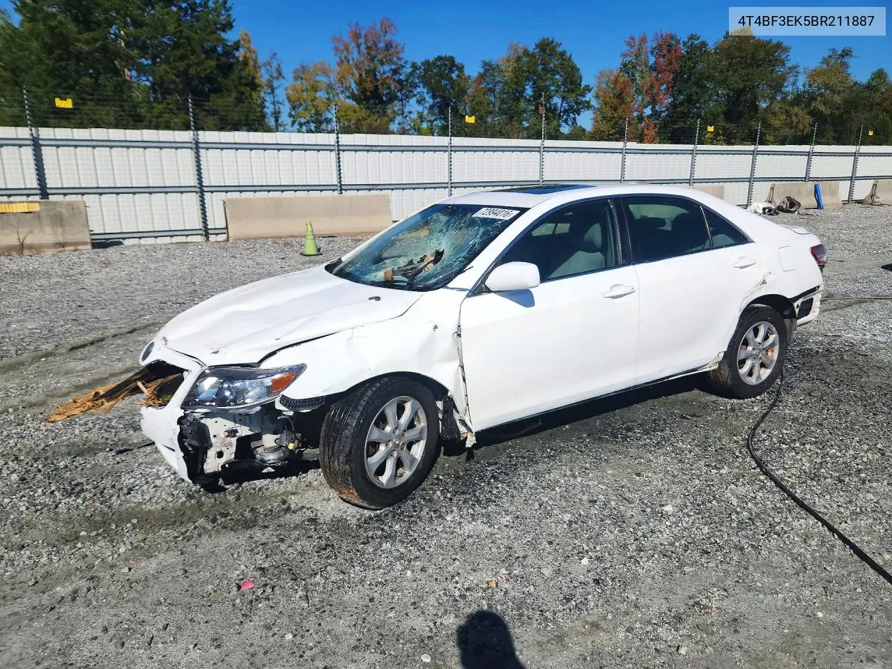 TOYOTA CAMRY 2011, VIN 4T4BF3EK5BR211887