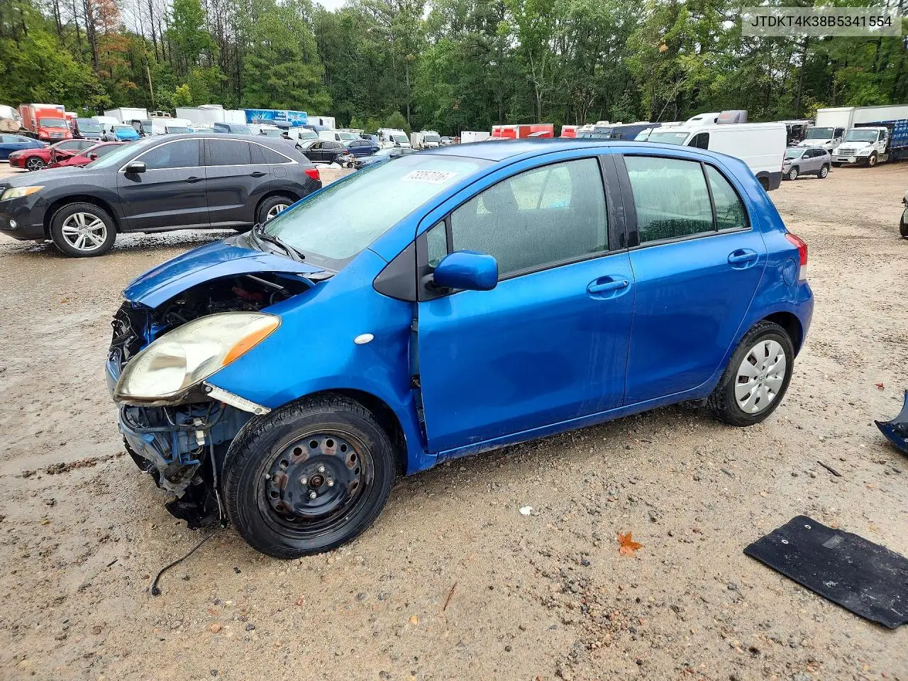 TOYOTA YARIS 2011, VIN JTDKT4K38B5341554