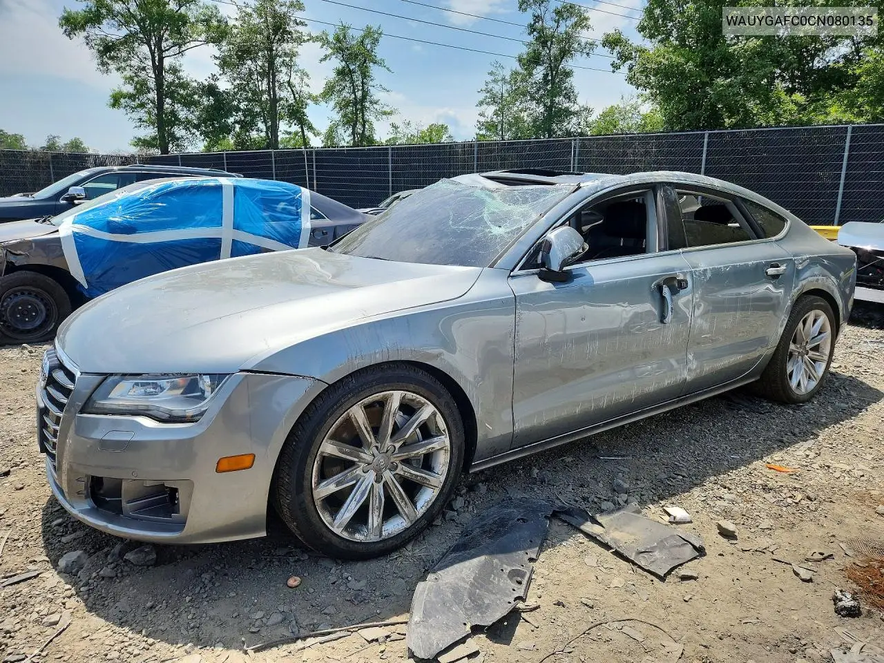 AUDI A7 2012, VIN WAUYGAFC0CN080135