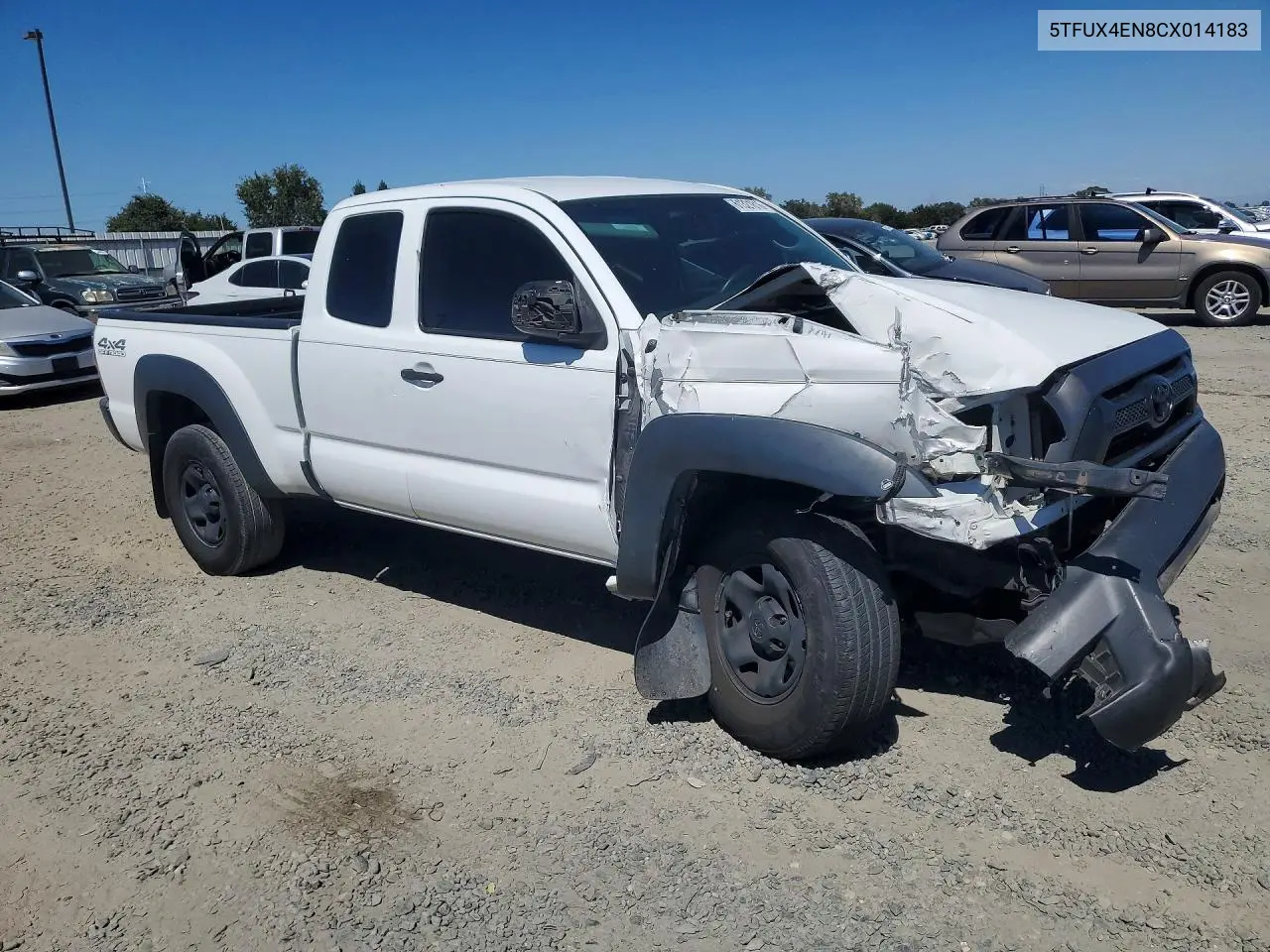 2012 TOYOTA TACOMA VIN 5TFUX4EN8CX014183 — фото 4