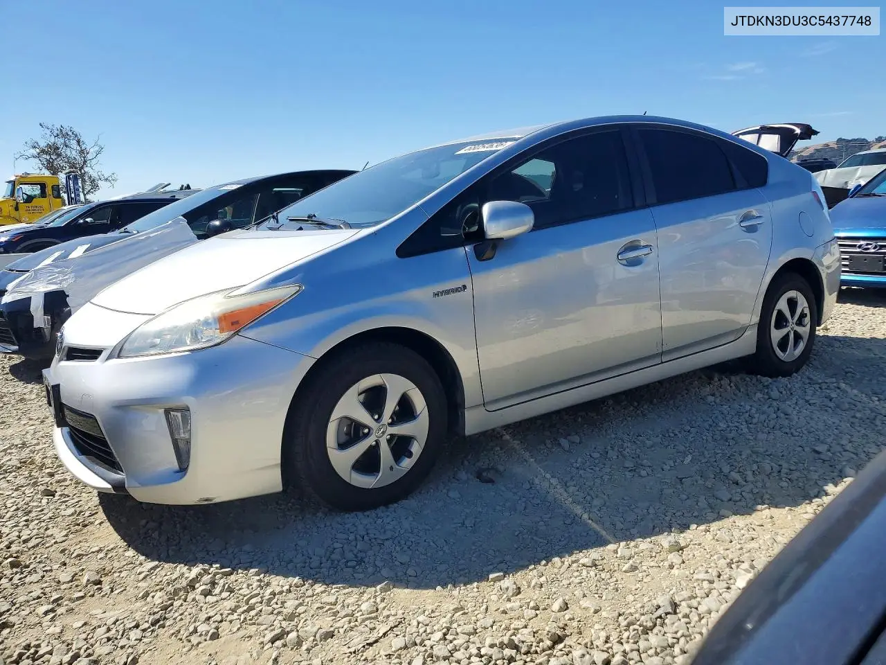 TOYOTA PRIUS 2012, VIN JTDKN3DU3C5437748