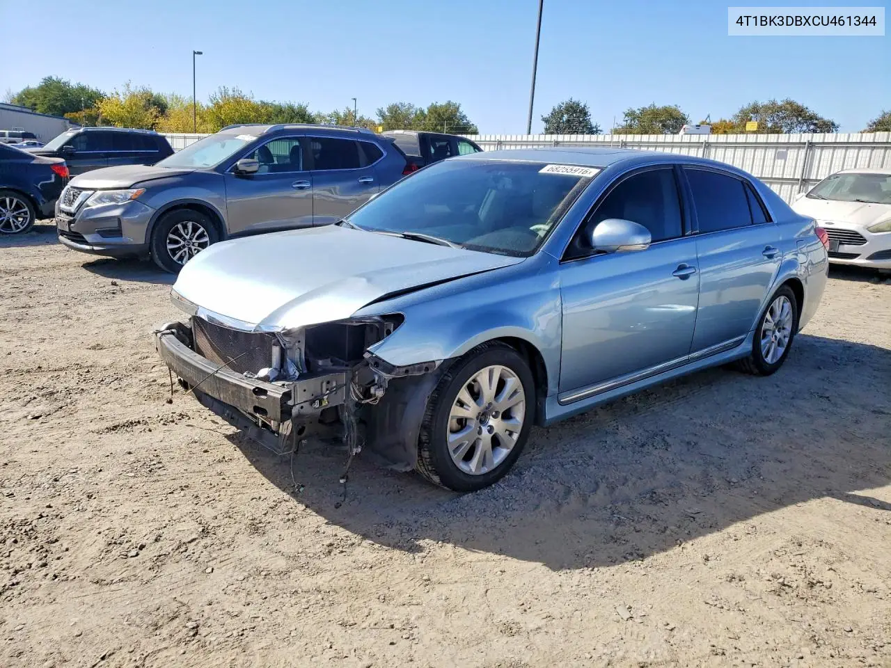 TOYOTA AVALON 2012, VIN 4T1BK3DBXCU461344