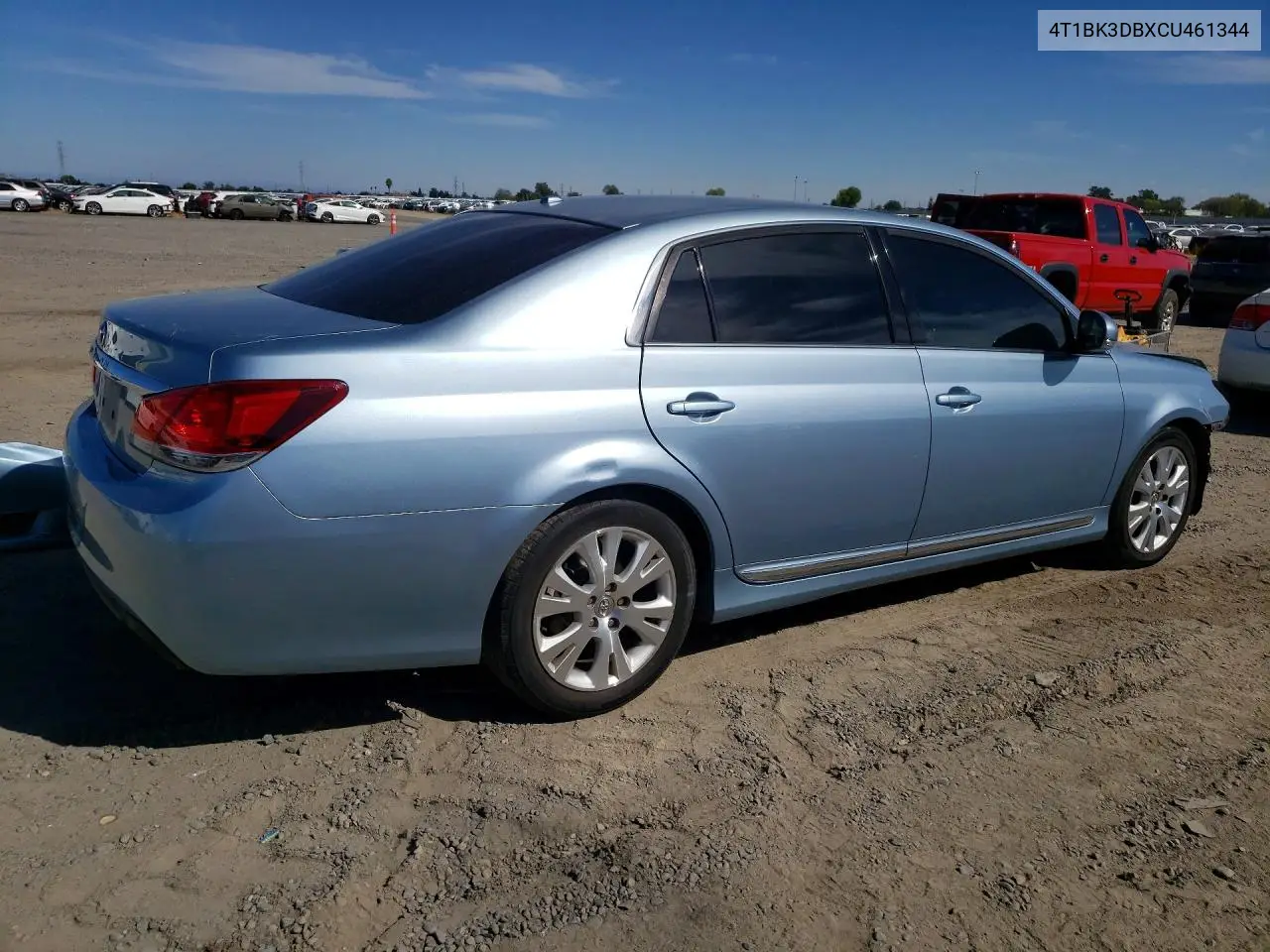 2012 TOYOTA AVALON VIN 4T1BK3DBXCU461344 — фото 3