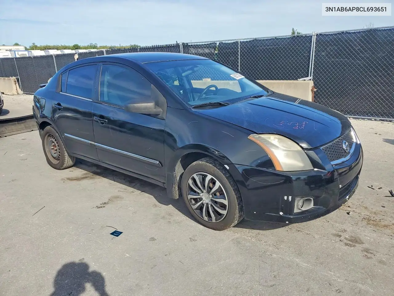 2012 NISSAN SENTRA VIN 3N1AB6AP8CL693651 — фото 4