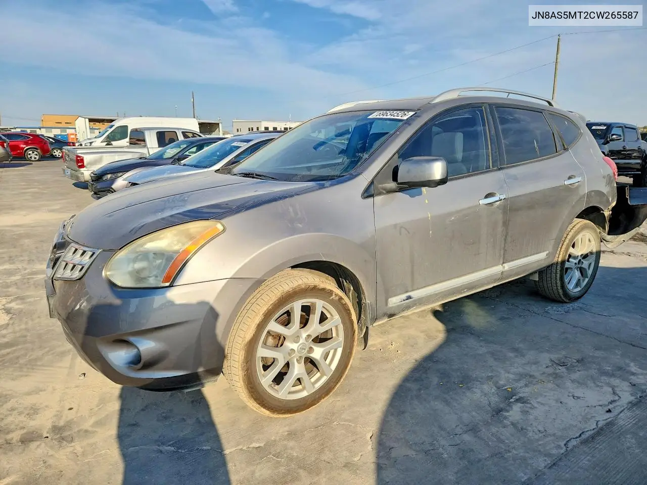 NISSAN ROGUE 2012, VIN JN8AS5MT2CW265587