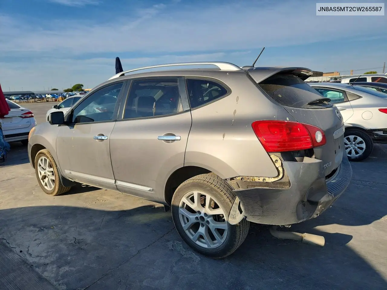 2012 NISSAN ROGUE VIN JN8AS5MT2CW265587 — фото 2