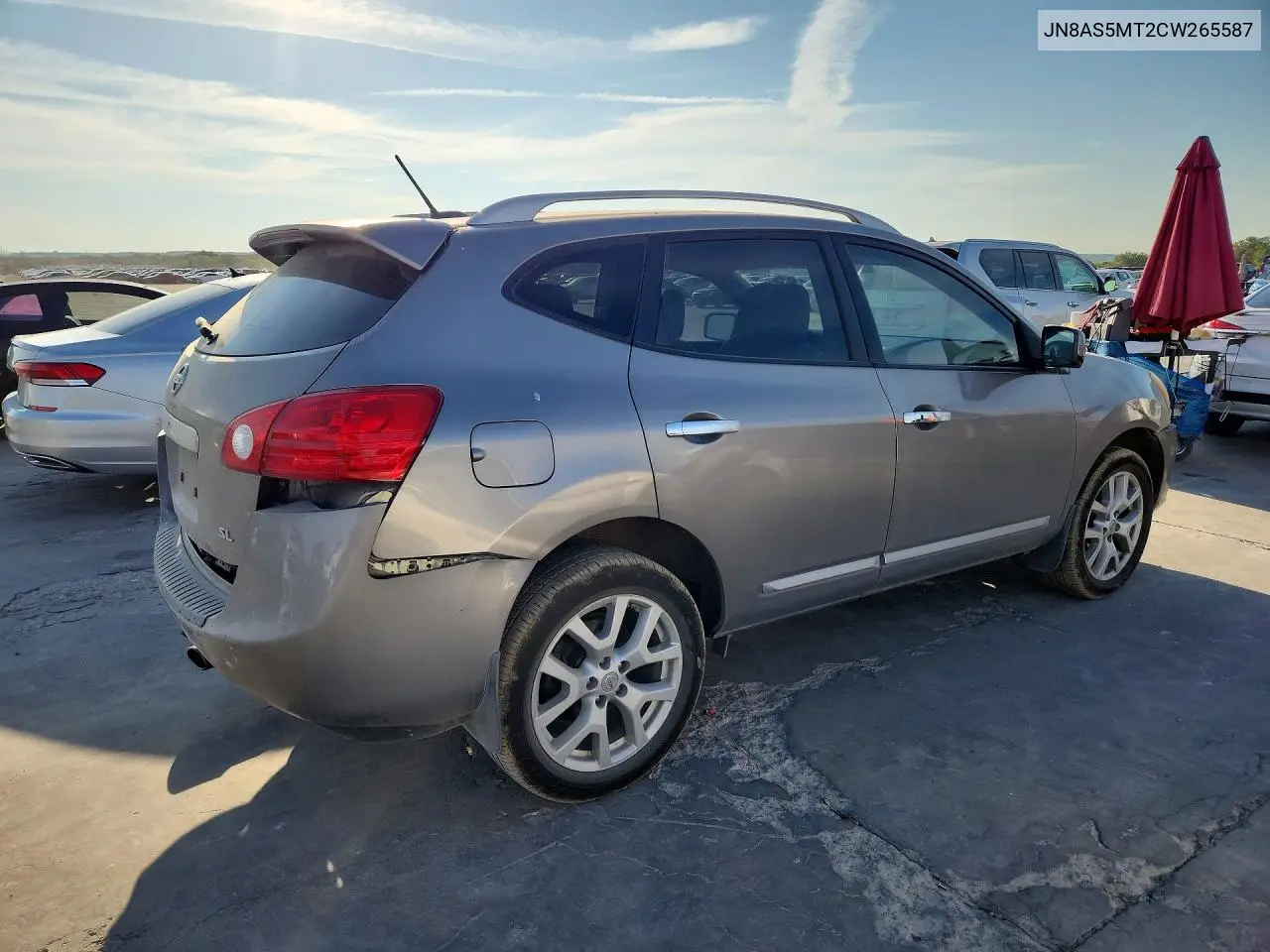 2012 NISSAN ROGUE VIN JN8AS5MT2CW265587 — фото 3