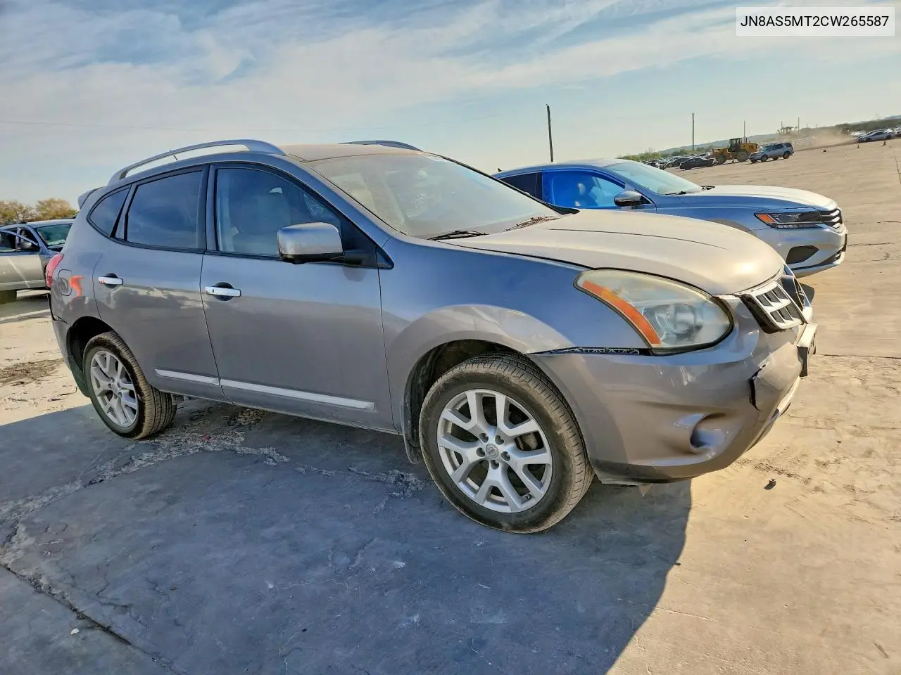 2012 NISSAN ROGUE VIN JN8AS5MT2CW265587 — фото 4