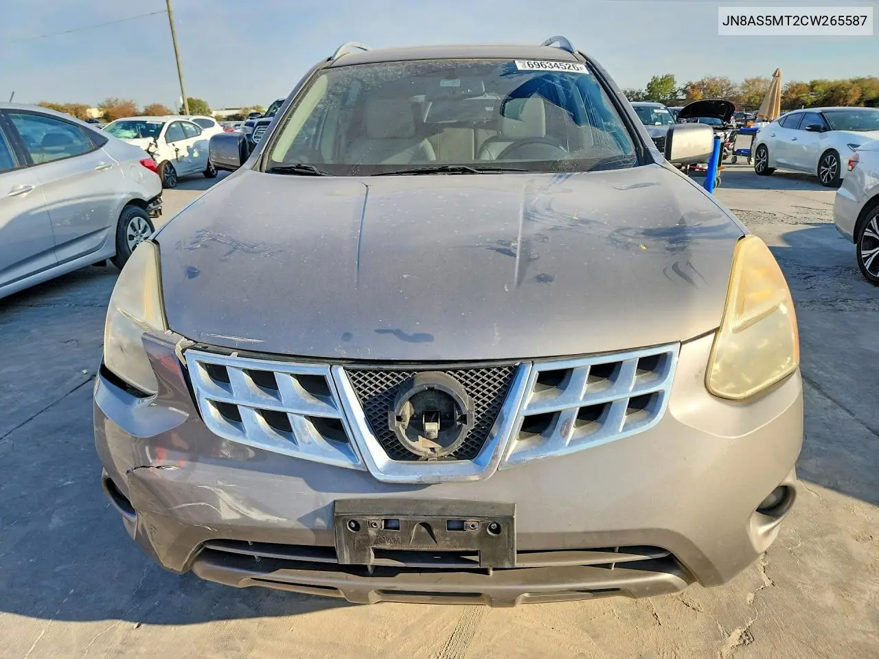 2012 NISSAN ROGUE VIN JN8AS5MT2CW265587 — фото 5