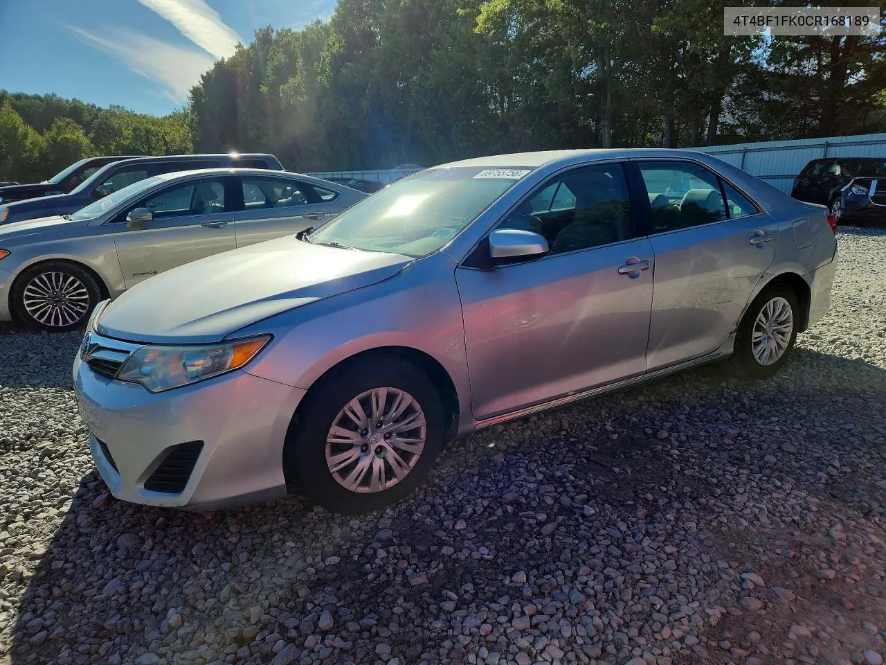 TOYOTA CAMRY 2012, VIN 4T4BF1FK0CR168189
