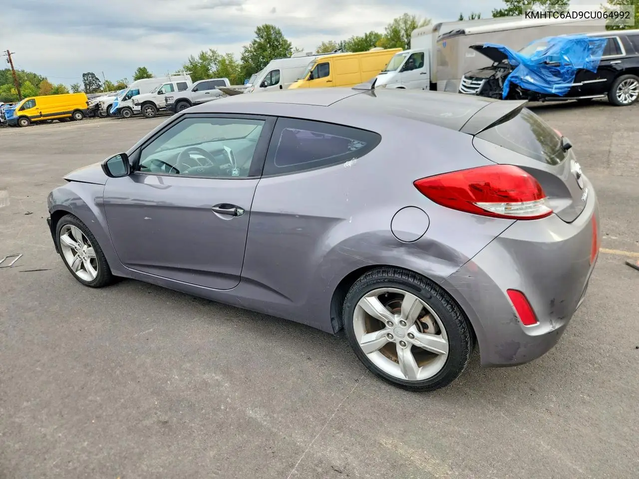 2012 HYUNDAI VELOSTER VIN KMHTC6AD9CU064992 — фото 2