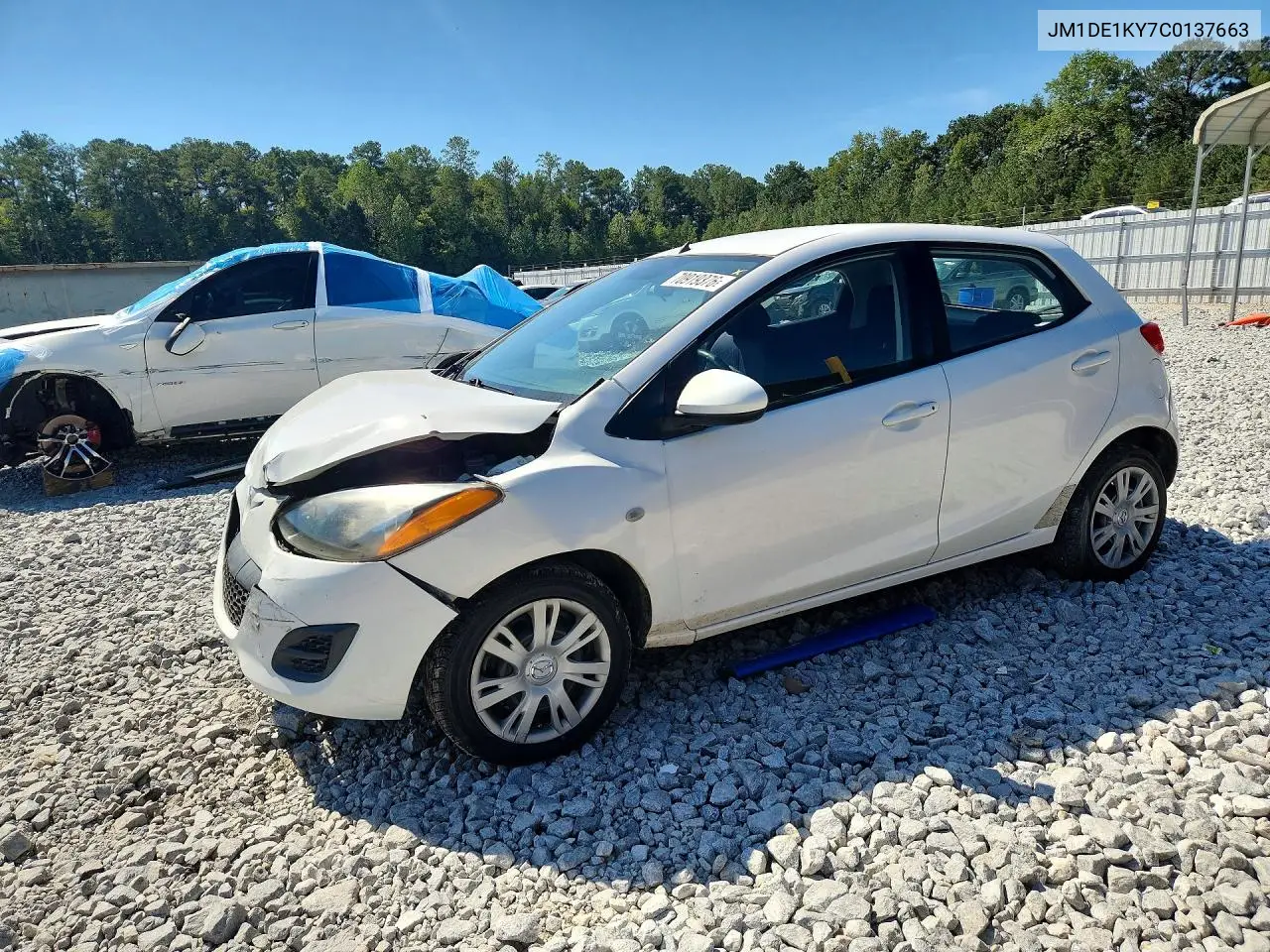 MAZDA 2 2012, VIN JM1DE1KY7C0137663