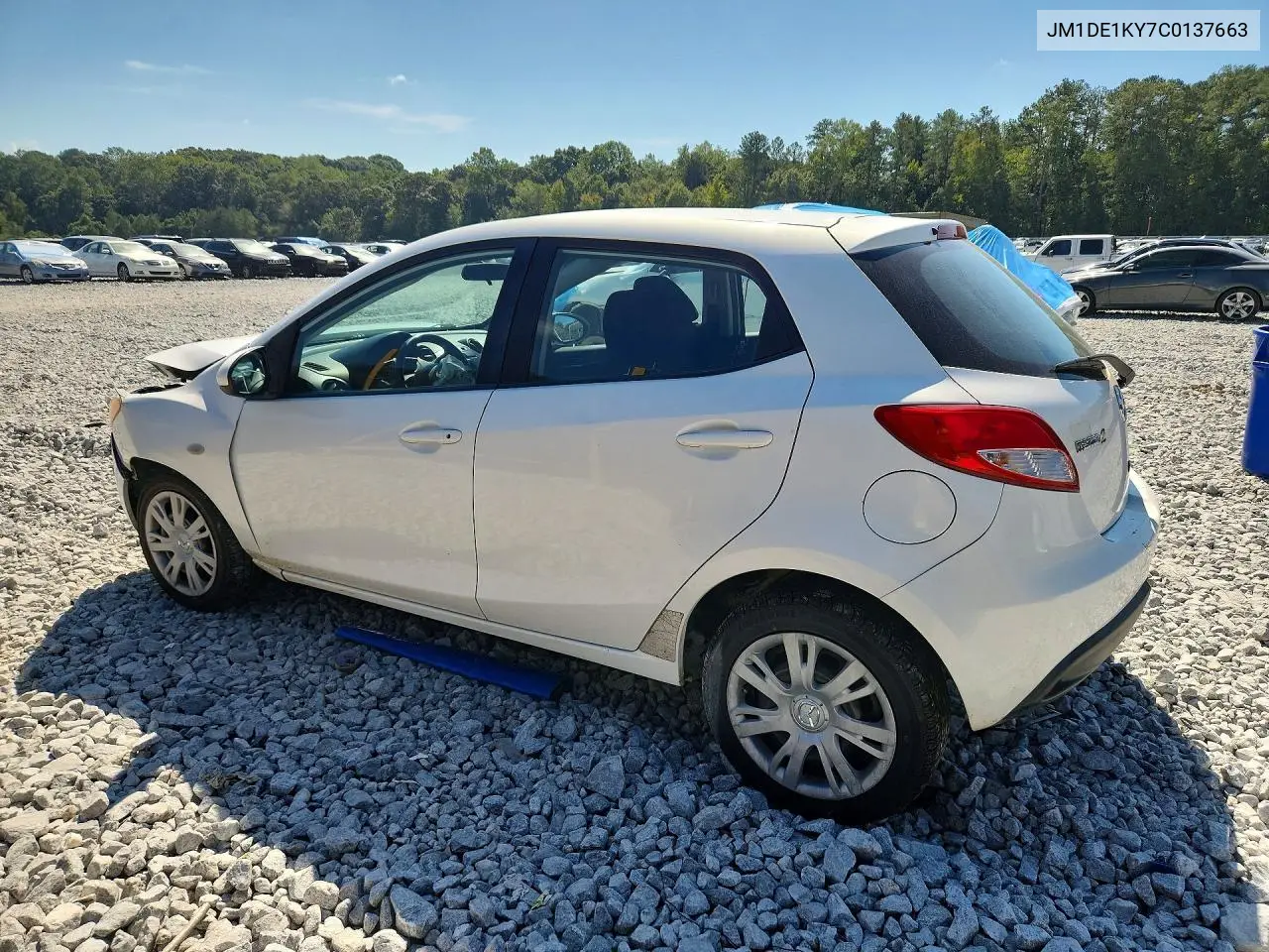 2012 MAZDA 2 VIN JM1DE1KY7C0137663 — фото 2