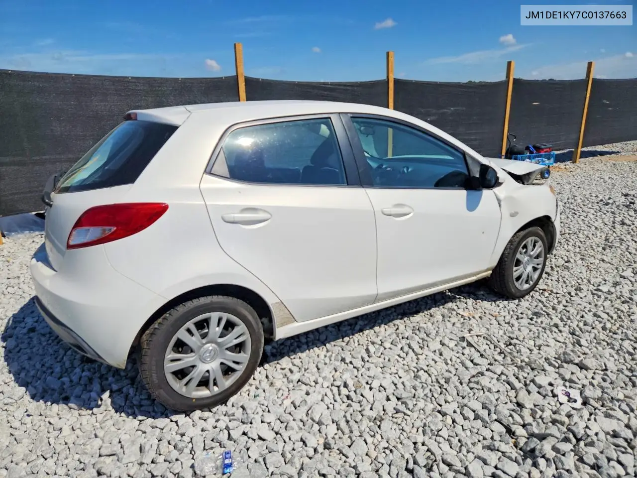 2012 MAZDA 2 VIN JM1DE1KY7C0137663 — фото 3