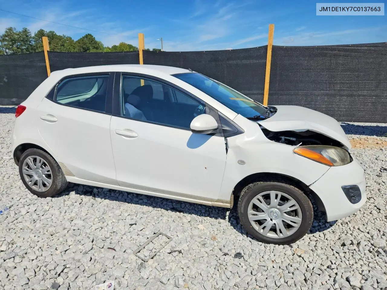 2012 MAZDA 2 VIN JM1DE1KY7C0137663 — фото 4