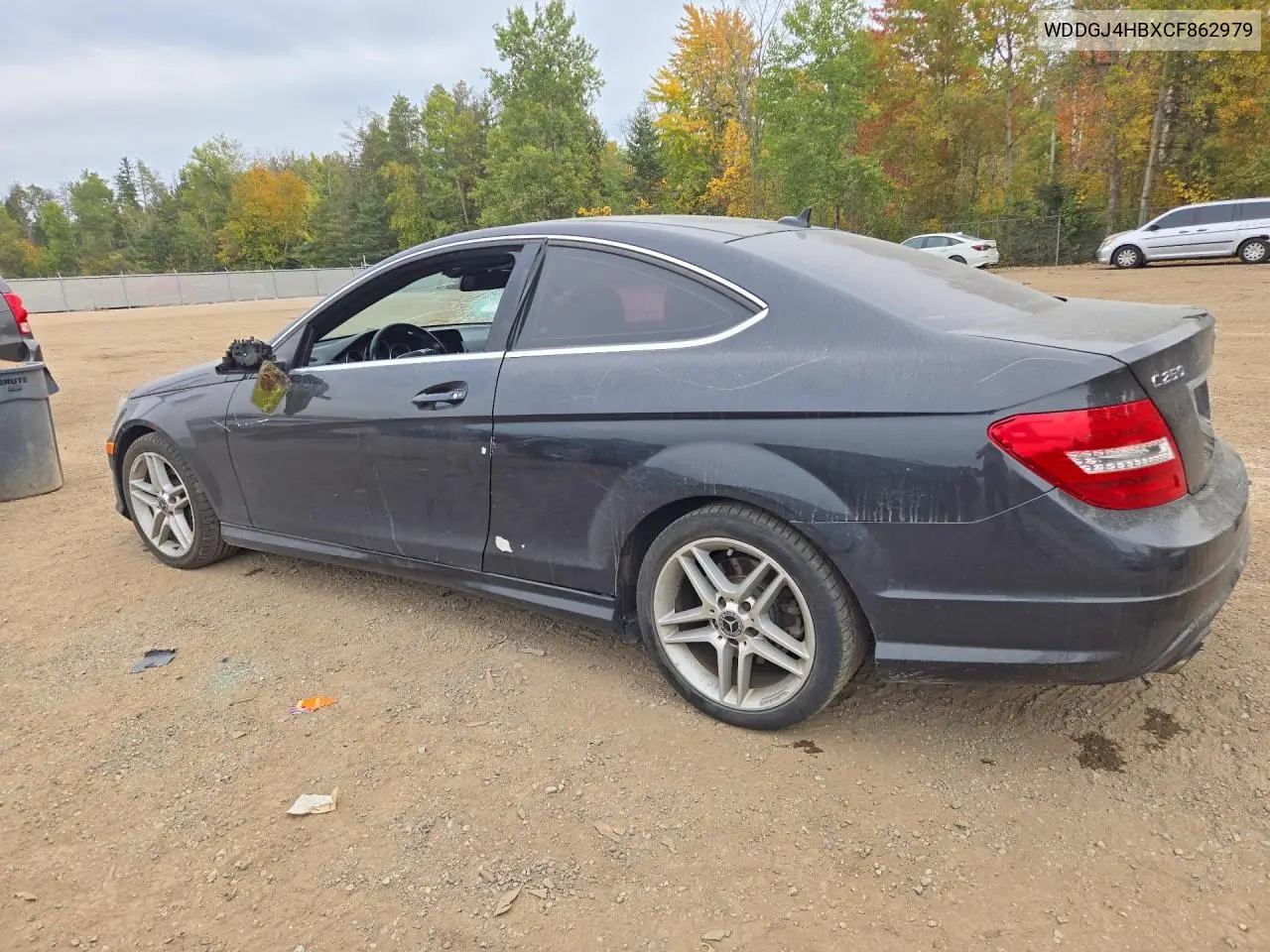 2012 MERCEDES C-KLASSE VIN WDDGJ4HBXCF862979 — фото 2