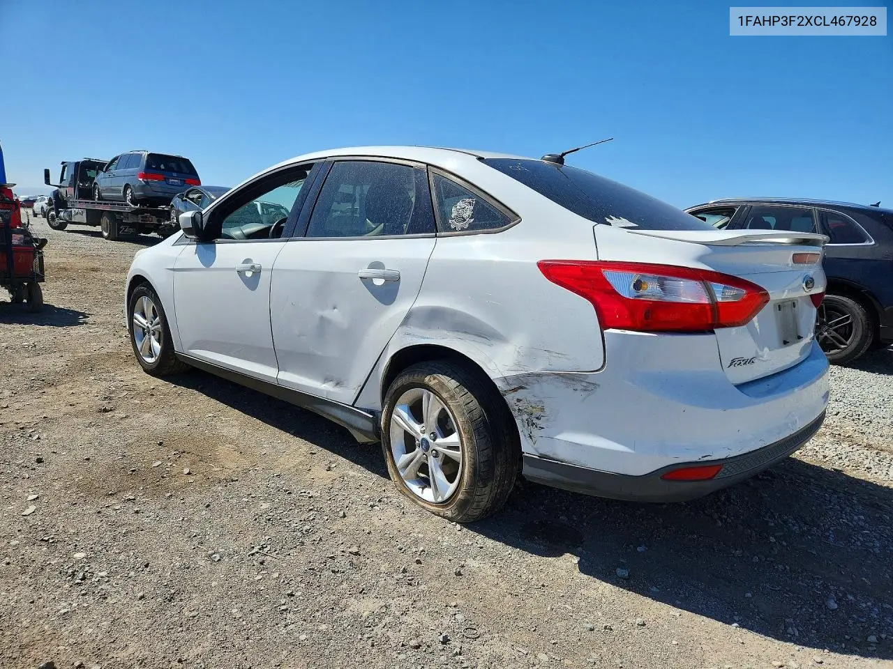 2012 FORD FOCUS VIN 1FAHP3F2XCL467928 — фото 2