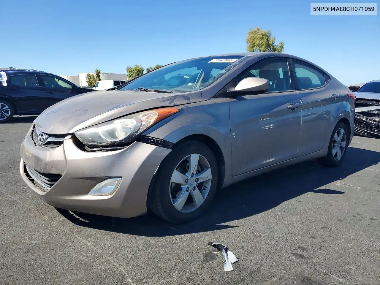 HYUNDAI ELANTRA 2012, VIN 5NPDH4AE8CH071059