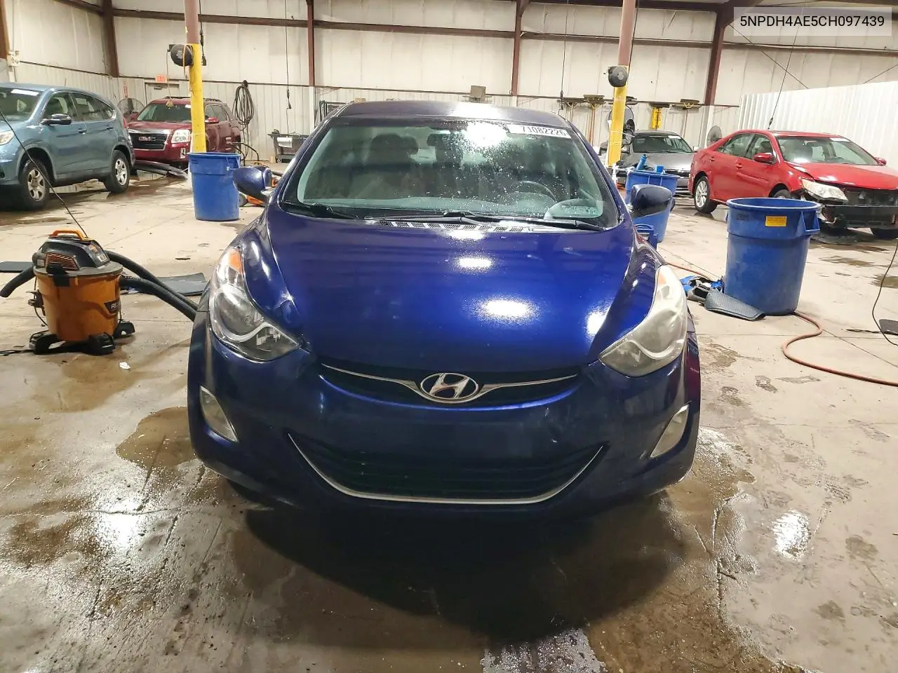 2012 HYUNDAI ELANTRA VIN 5NPDH4AE5CH097439 — фото 5