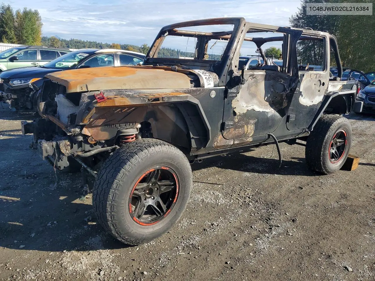 JEEP WRANGLER 2012, VIN 1C4BJWEG2CL216384
