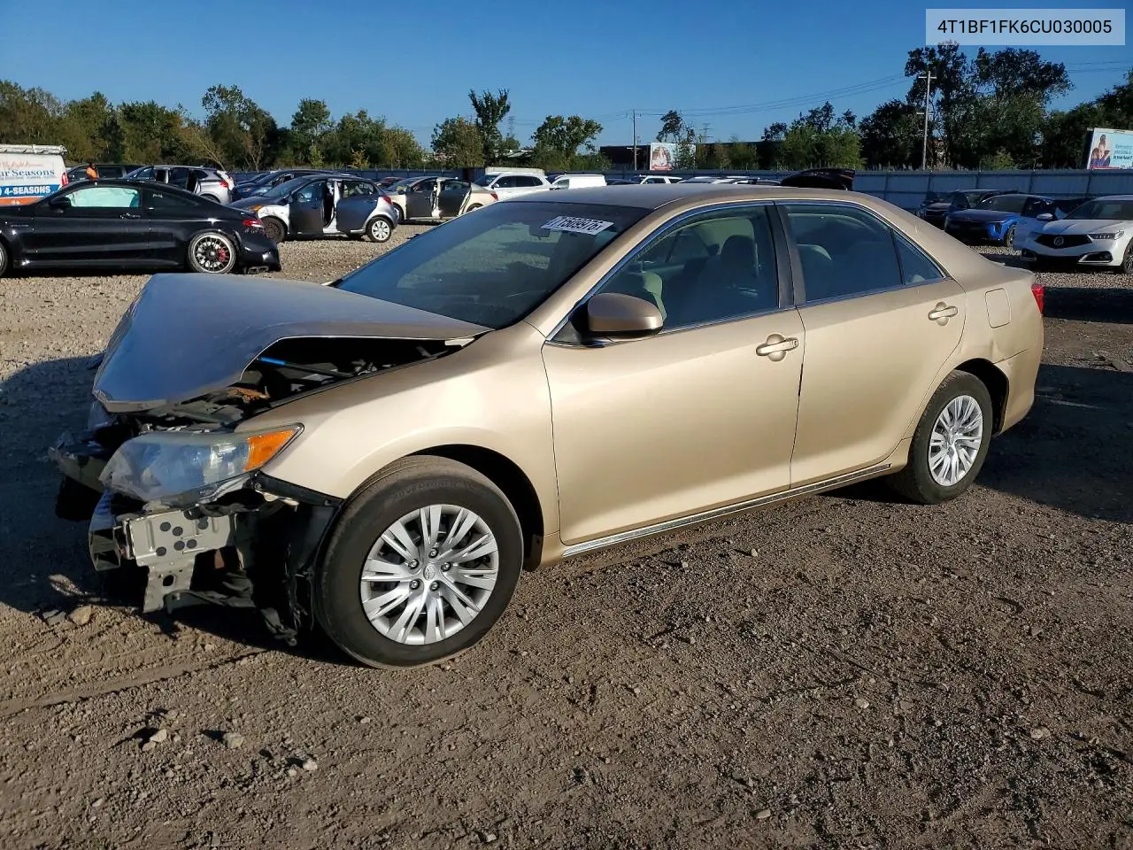 TOYOTA CAMRY 2012, VIN 4T1BF1FK6CU030005