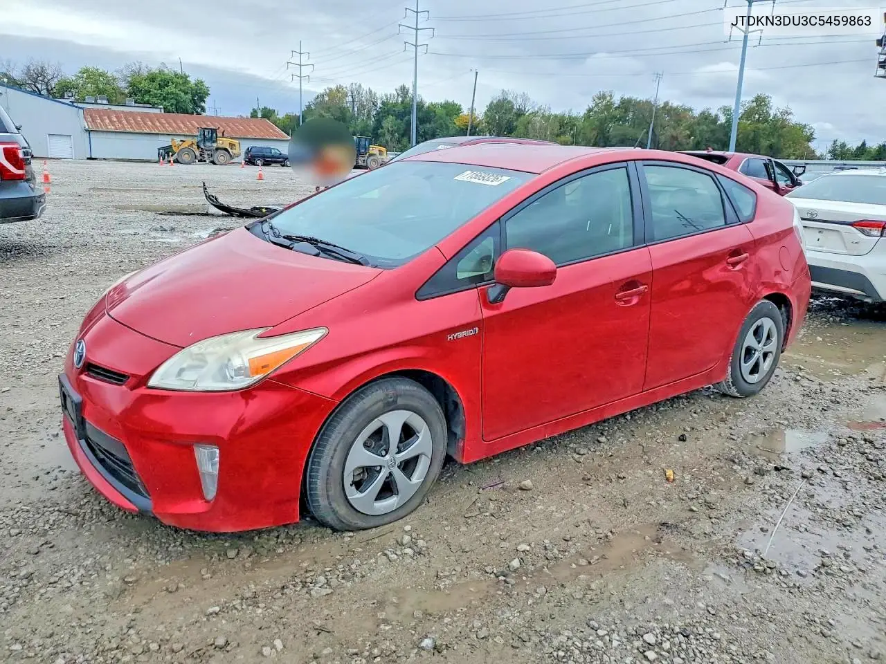 TOYOTA PRIUS 2012, VIN JTDKN3DU3C5459863