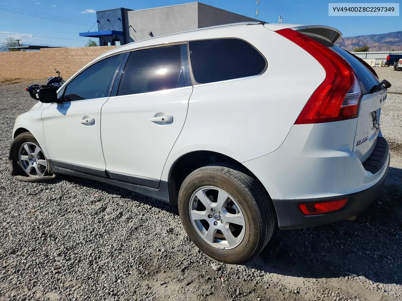2012 VOLVO XC60 VIN YV4940DZ8C2297349 — фото 2