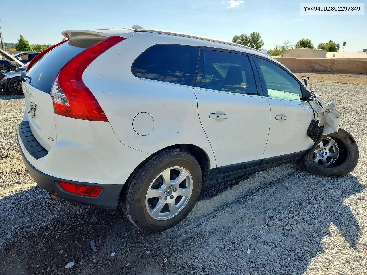 2012 VOLVO XC60 VIN YV4940DZ8C2297349 — фото 3
