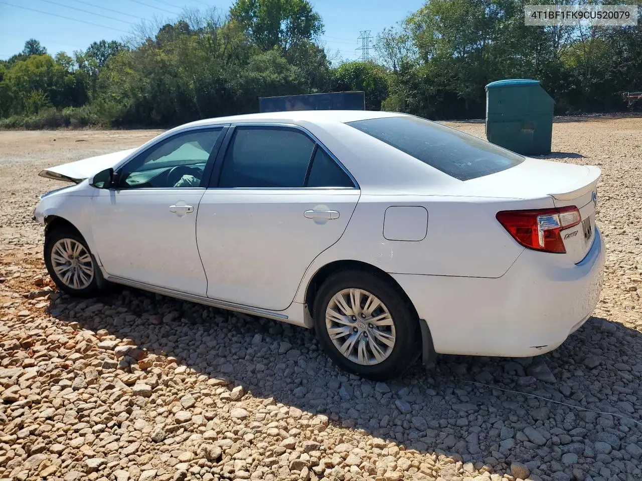 2012 TOYOTA CAMRY VIN 4T1BF1FK9CU520079 — фото 2