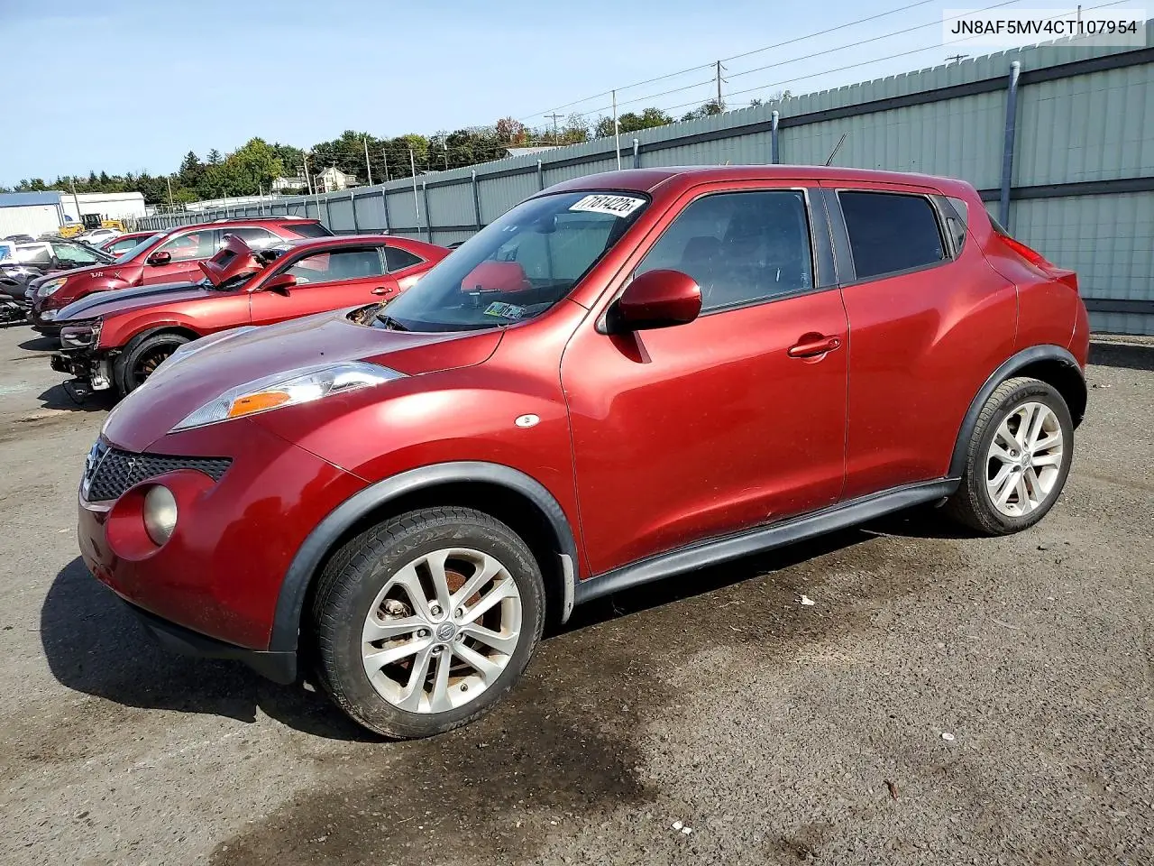 NISSAN JUKE 2012, VIN JN8AF5MV4CT107954