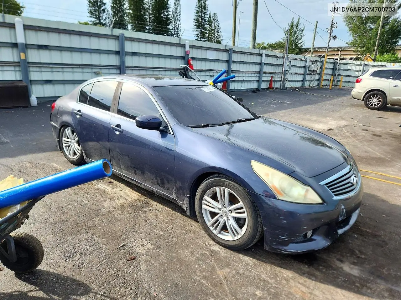2012 INFINITI G VIN JN1DV6AP2CM700703 — фото 4